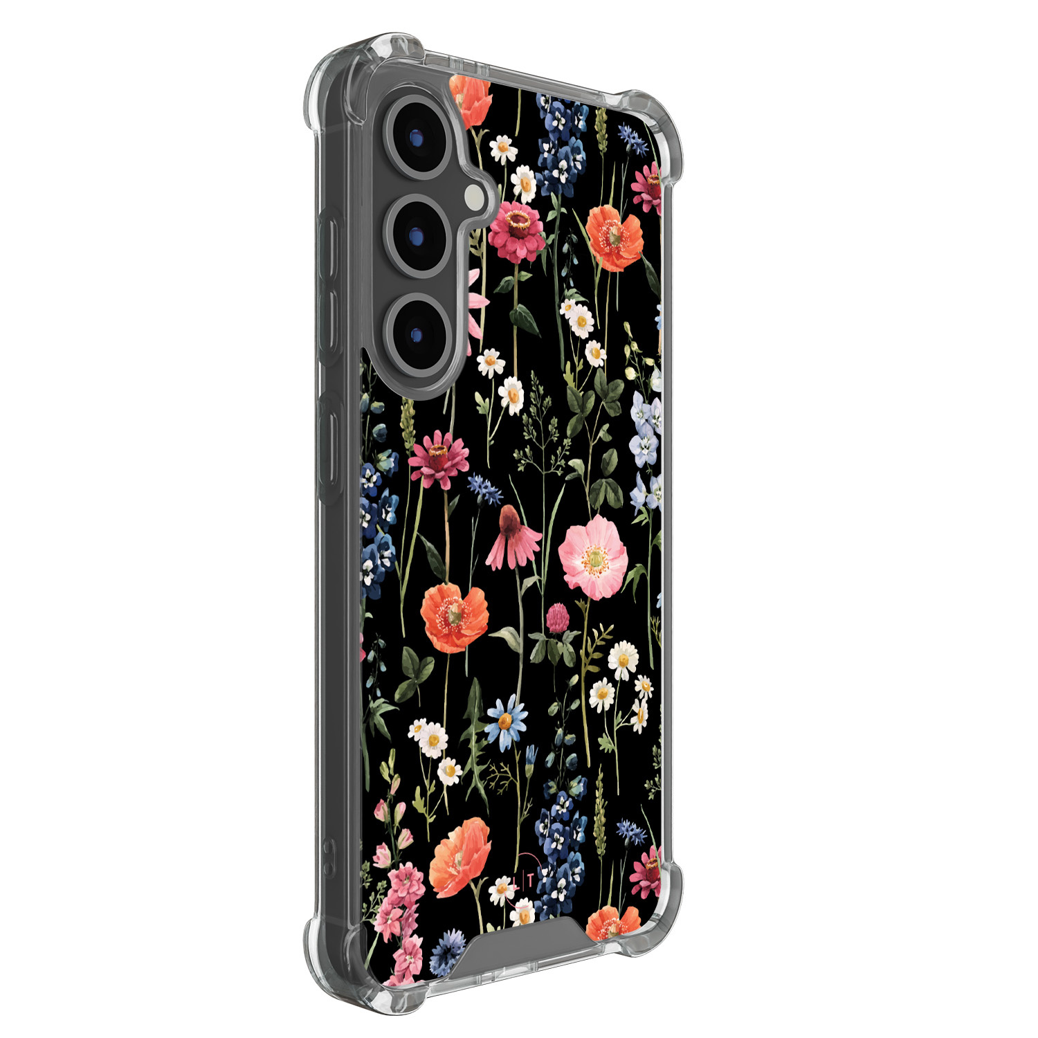 Leuke Telefoonhoesjes Samsung Galaxy S25 FE shockproof case - Dark flowers