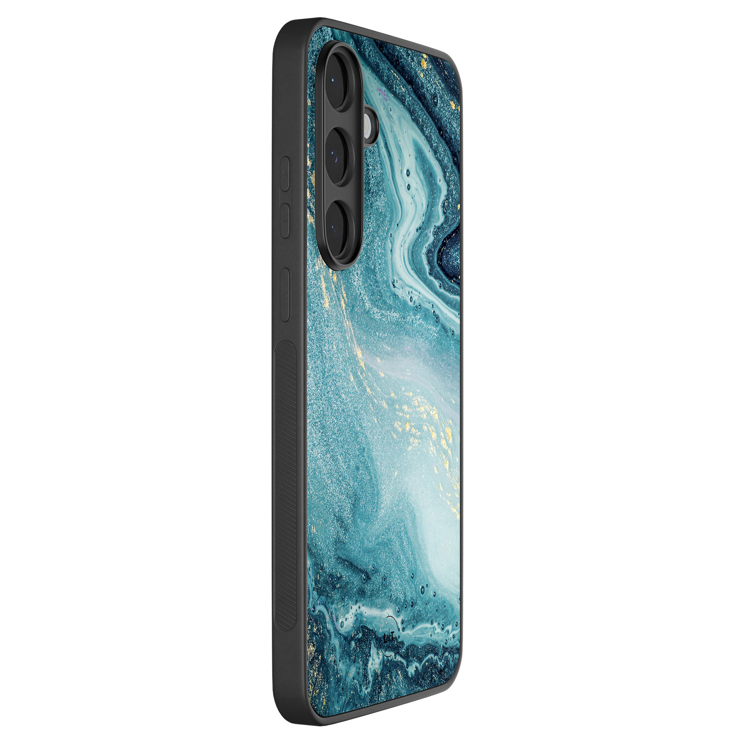 Leuke Telefoonhoesjes Samsung Galaxy S25 FE backcover hoesje - Marmer blauw