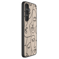 Leuke Telefoonhoesjes Samsung Galaxy S25 FE backcover hoesje - Abstract faces