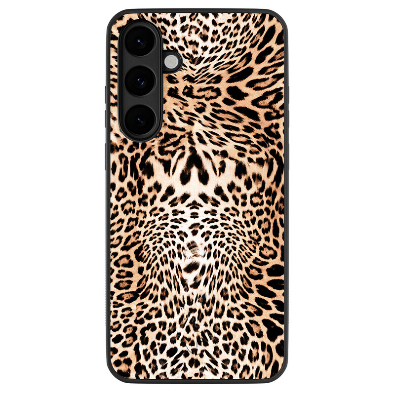 Leuke Telefoonhoesjes Samsung Galaxy S25 FE backcover hoesje - Luipaardprint