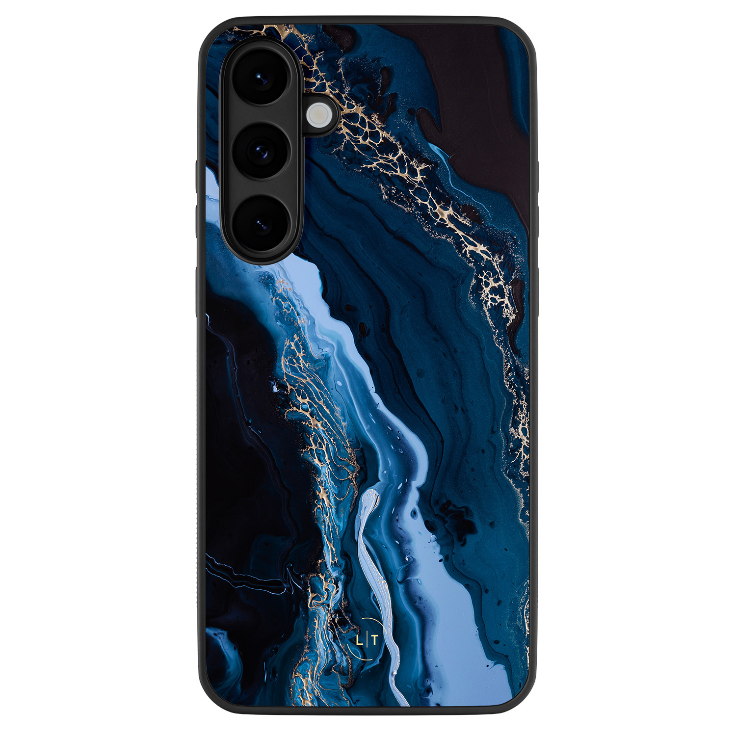 Leuke Telefoonhoesjes Samsung Galaxy S25 FE backcover hoesje - Marmer lagoon blauw