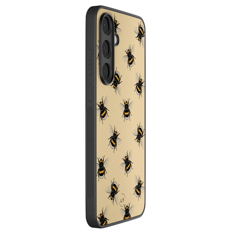 Leuke Telefoonhoesjes Samsung Galaxy S25 FE backcover hoesje - Bee happy