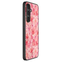 Leuke Telefoonhoesjes Samsung Galaxy S25 FE backcover hoesje - Pink flowers