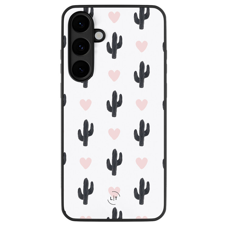 Leuke Telefoonhoesjes Samsung Galaxy S25 FE backcover hoesje - Cactus love