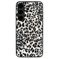 Leuke Telefoonhoesjes Samsung Galaxy S25 FE backcover hoesje - Luipaard grijs
