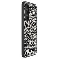 Leuke Telefoonhoesjes Samsung Galaxy S25 FE backcover hoesje - Luipaard grijs