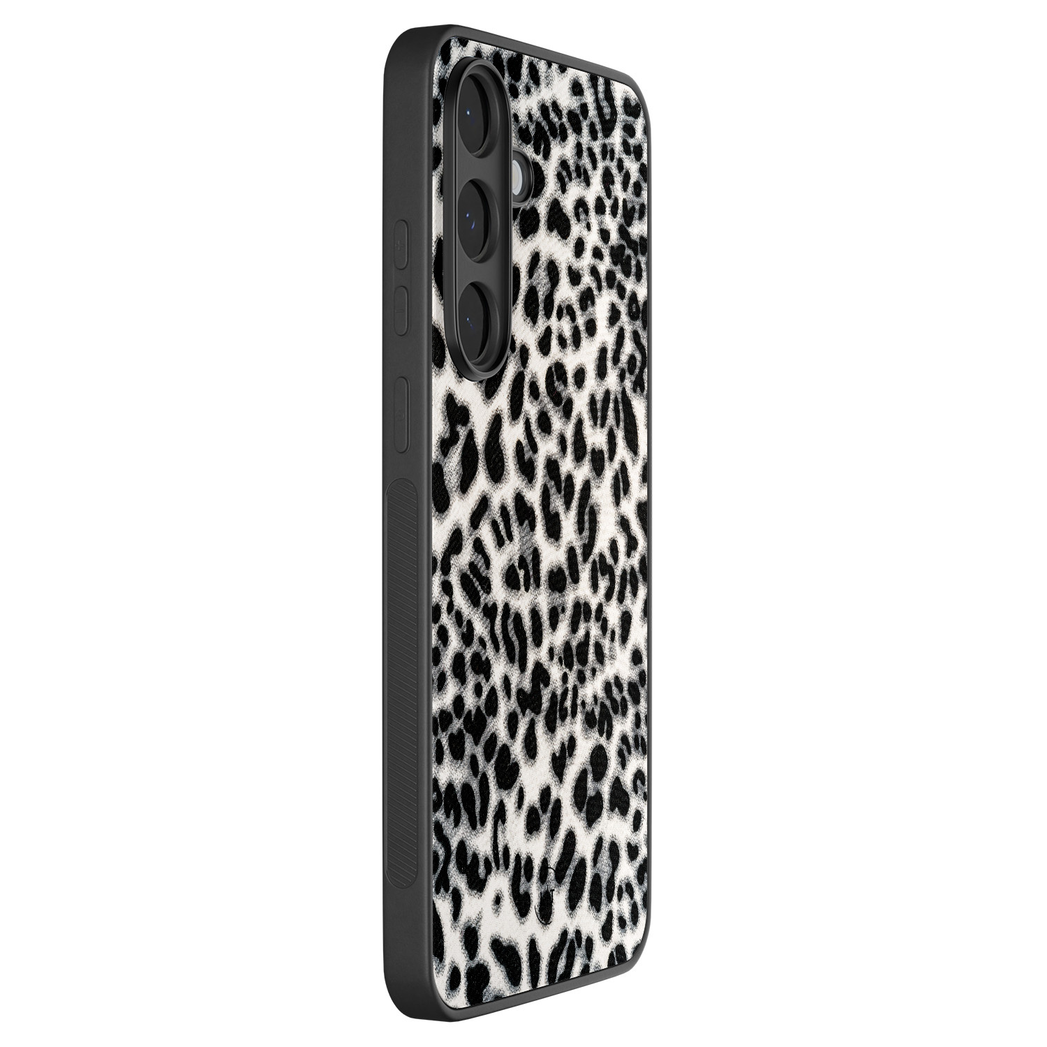 Leuke Telefoonhoesjes Samsung Galaxy S25 FE backcover hoesje - Luipaard grijs
