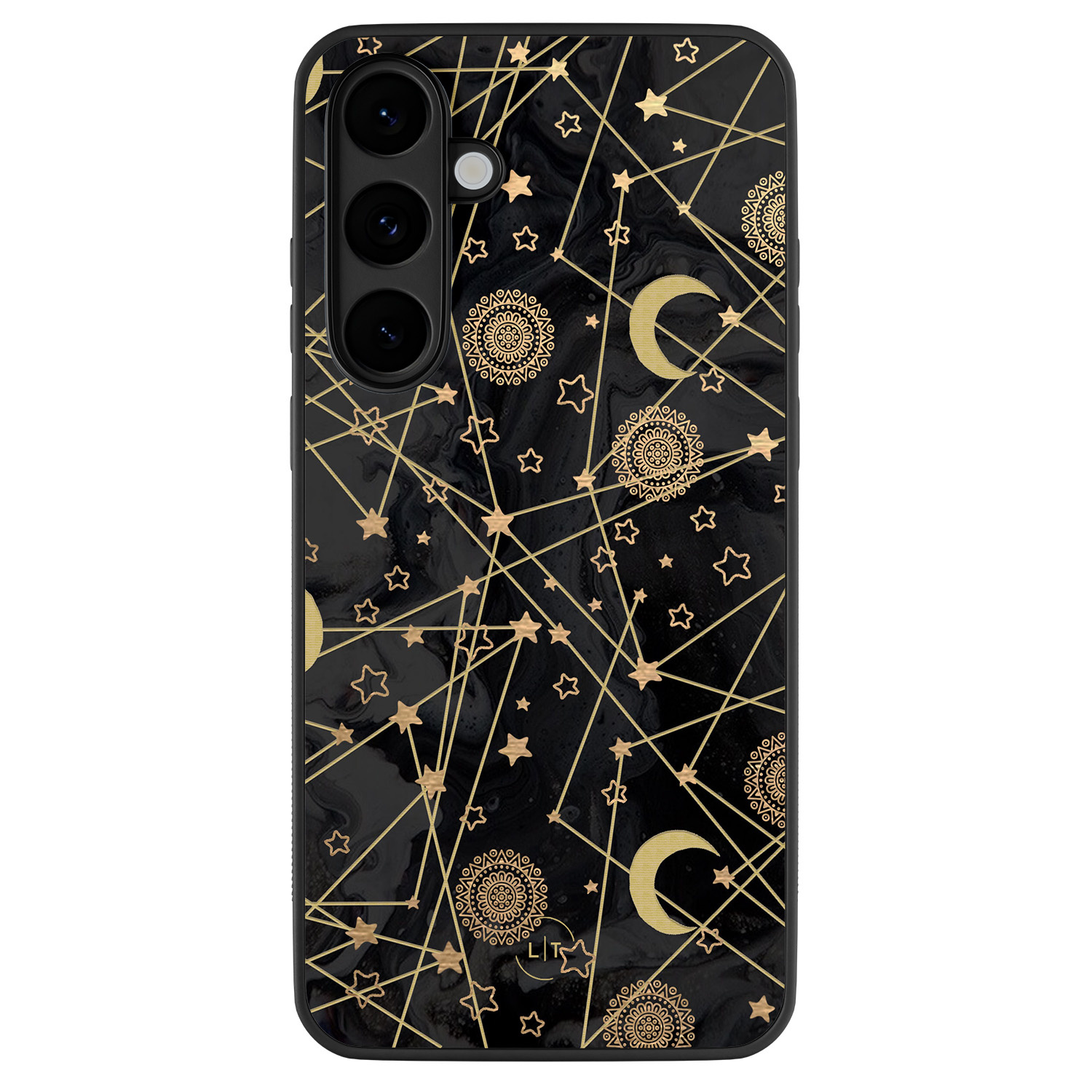 Leuke Telefoonhoesjes Samsung Galaxy S25 FE backcover hoesje - Sun, moon, stars