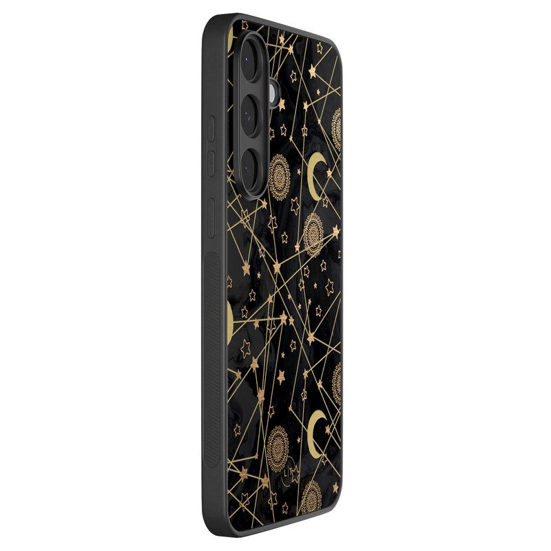 Leuke Telefoonhoesjes Samsung Galaxy S25 FE backcover hoesje - Sun, moon, stars