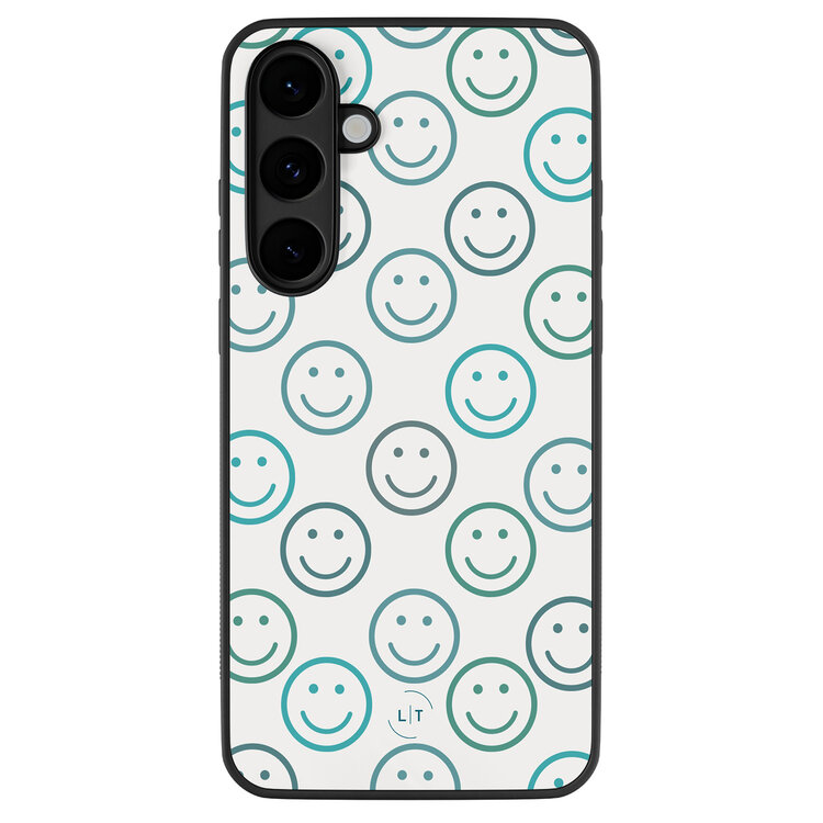 Leuke Telefoonhoesjes Samsung Galaxy S25 FE backcover hoesje - Happy faces
