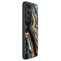 Leuke Telefoonhoesjes Samsung Galaxy S25 FE backcover hoesje - Marmer swirl