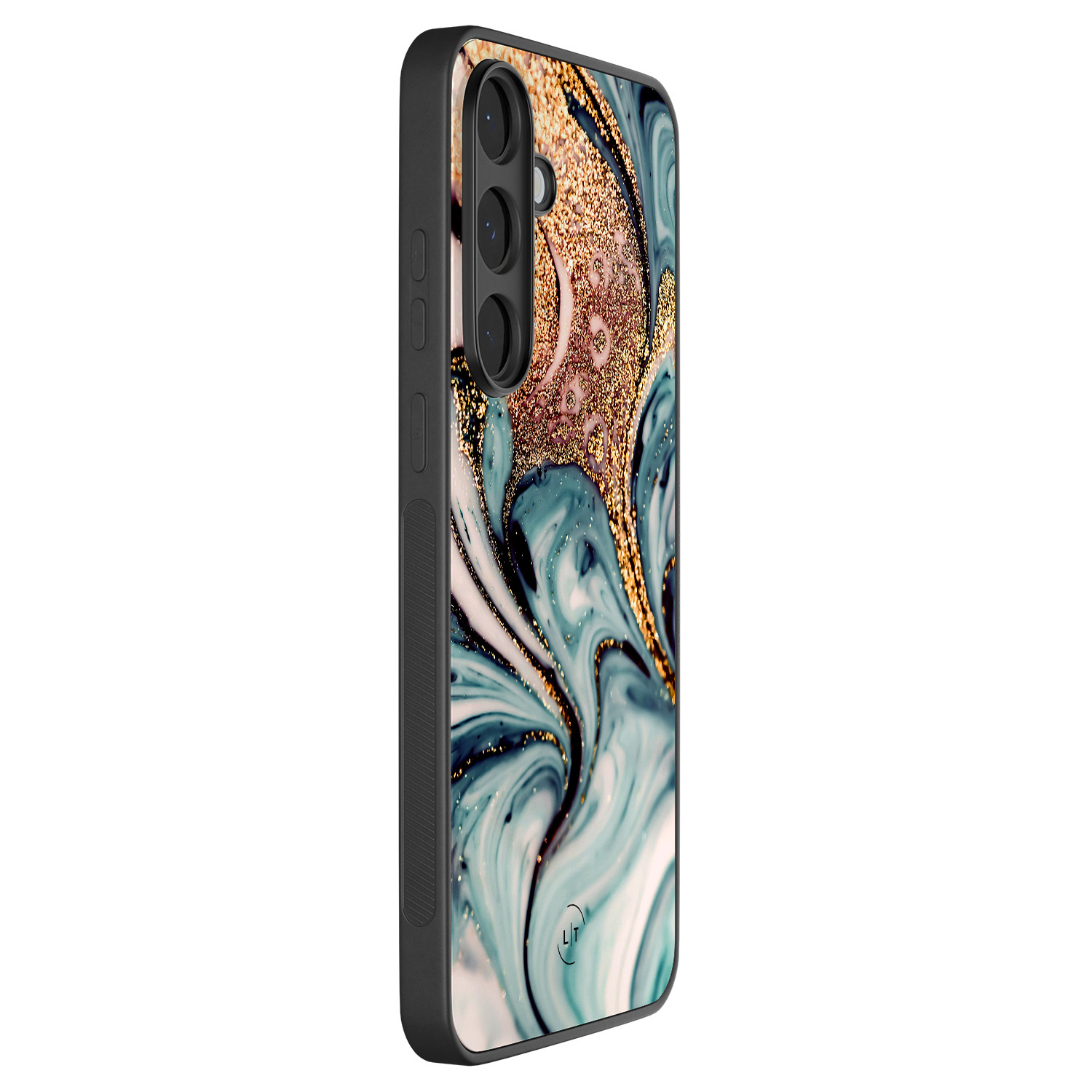 Leuke Telefoonhoesjes Samsung Galaxy S25 FE backcover hoesje - Marmer blauw goud