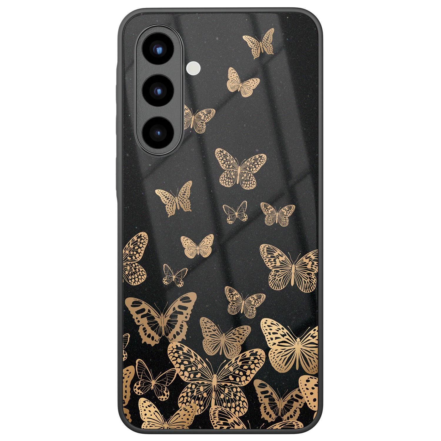 Leuke Telefoonhoesjes Samsung Galaxy A56 hoesje glas - Vlinders