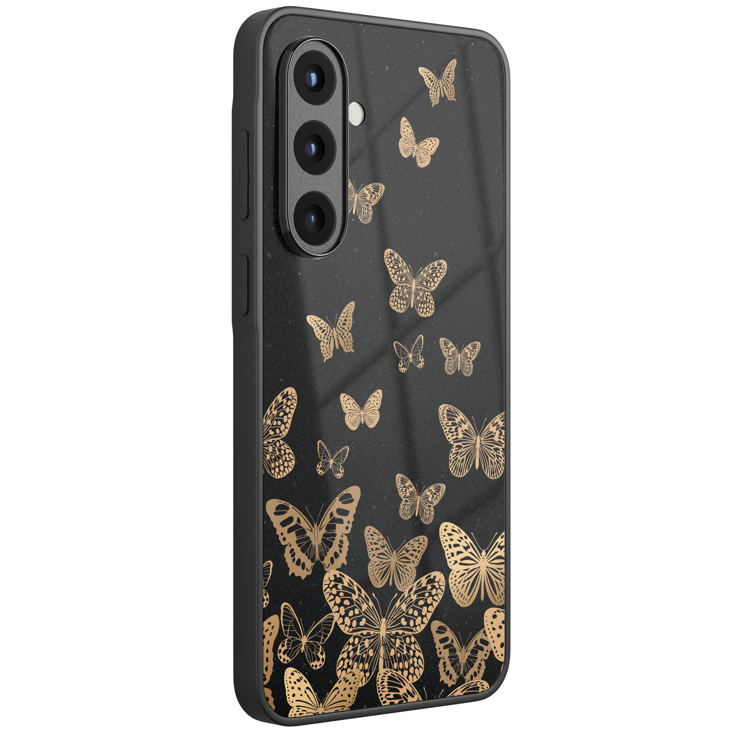 Leuke Telefoonhoesjes Samsung Galaxy A56 hoesje glas - Vlinders