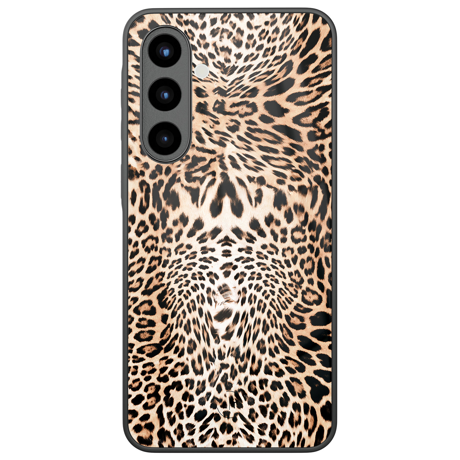 Leuke Telefoonhoesjes Samsung Galaxy A56 hoesje glas - Luipaardprint