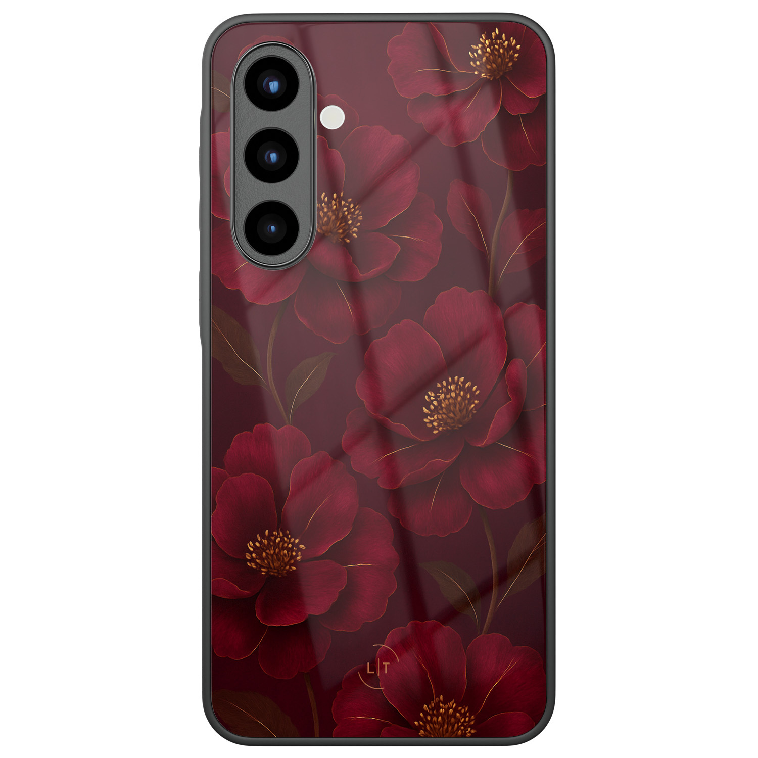 Leuke Telefoonhoesjes Samsung Galaxy A56 hoesje glas - Rozen