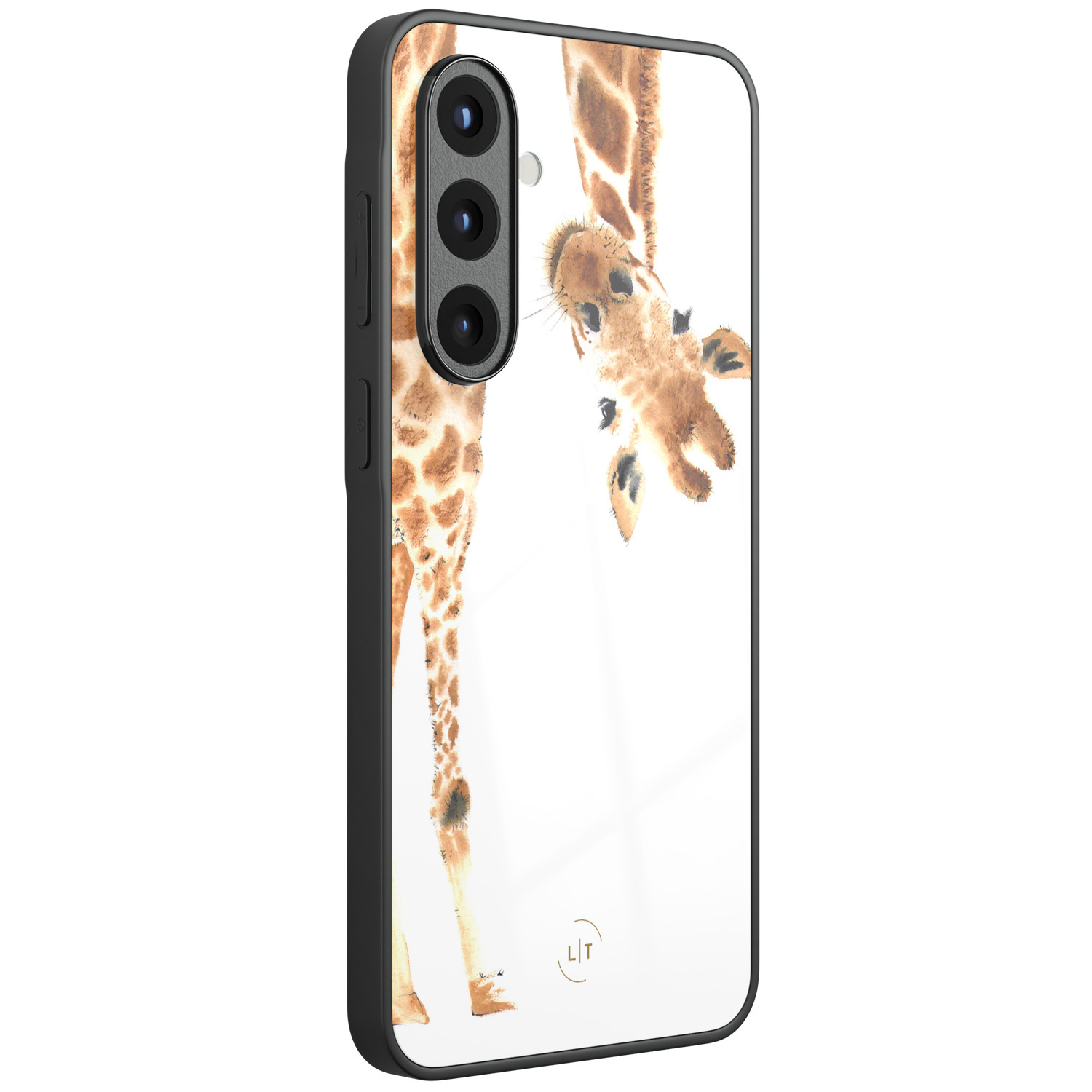 Leuke Telefoonhoesjes Samsung Galaxy A56 hoesje glas - Giraffe