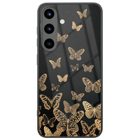 Leuke Telefoonhoesjes Samsung Galaxy S25 hoesje glas - Vlinders
