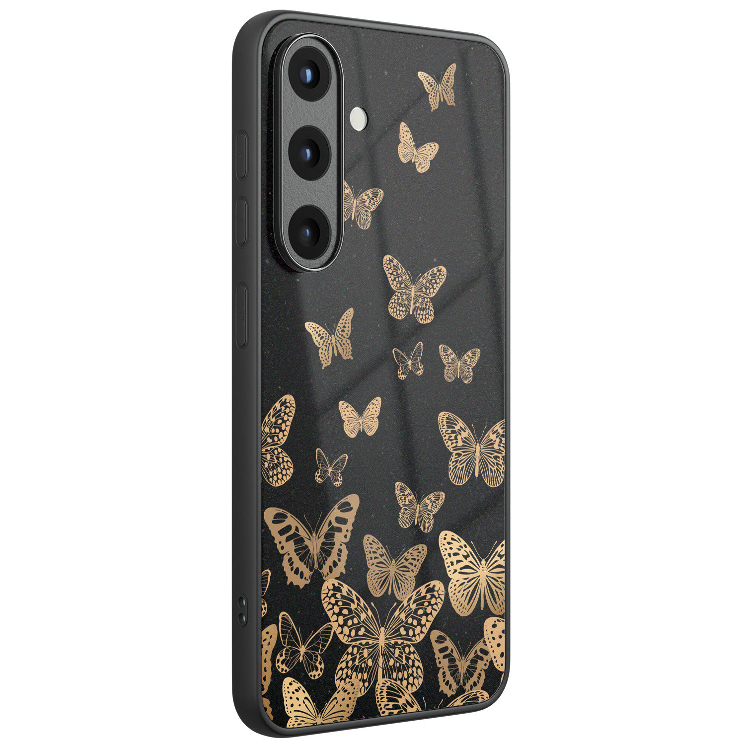 Leuke Telefoonhoesjes Samsung Galaxy S25 hoesje glas - Vlinders