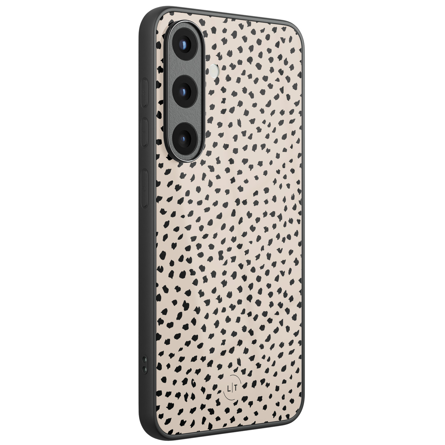 Leuke Telefoonhoesjes Samsung Galaxy S25 hoesje glas - Almond dots