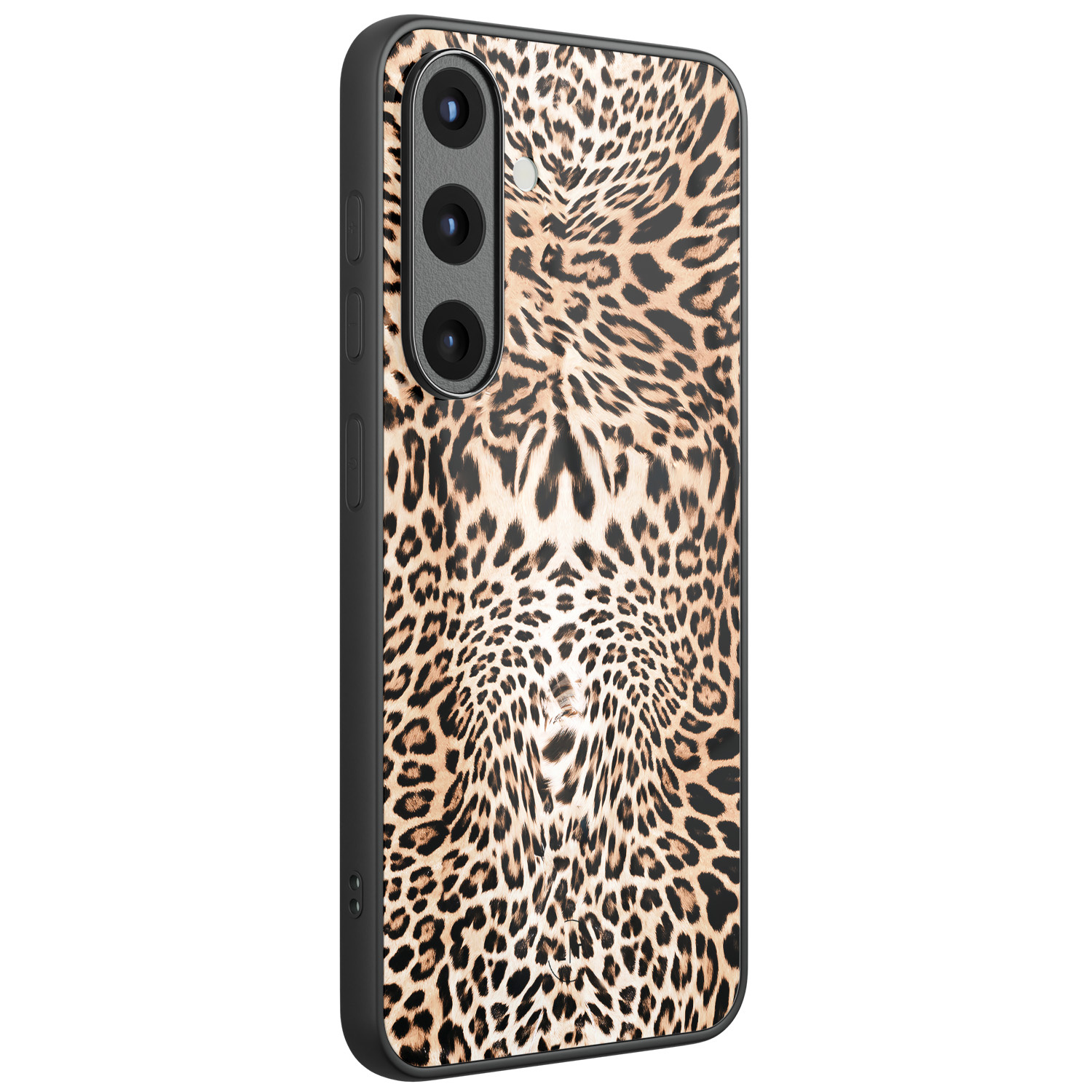 Leuke Telefoonhoesjes Samsung Galaxy S25 hoesje glas - Luipaardprint