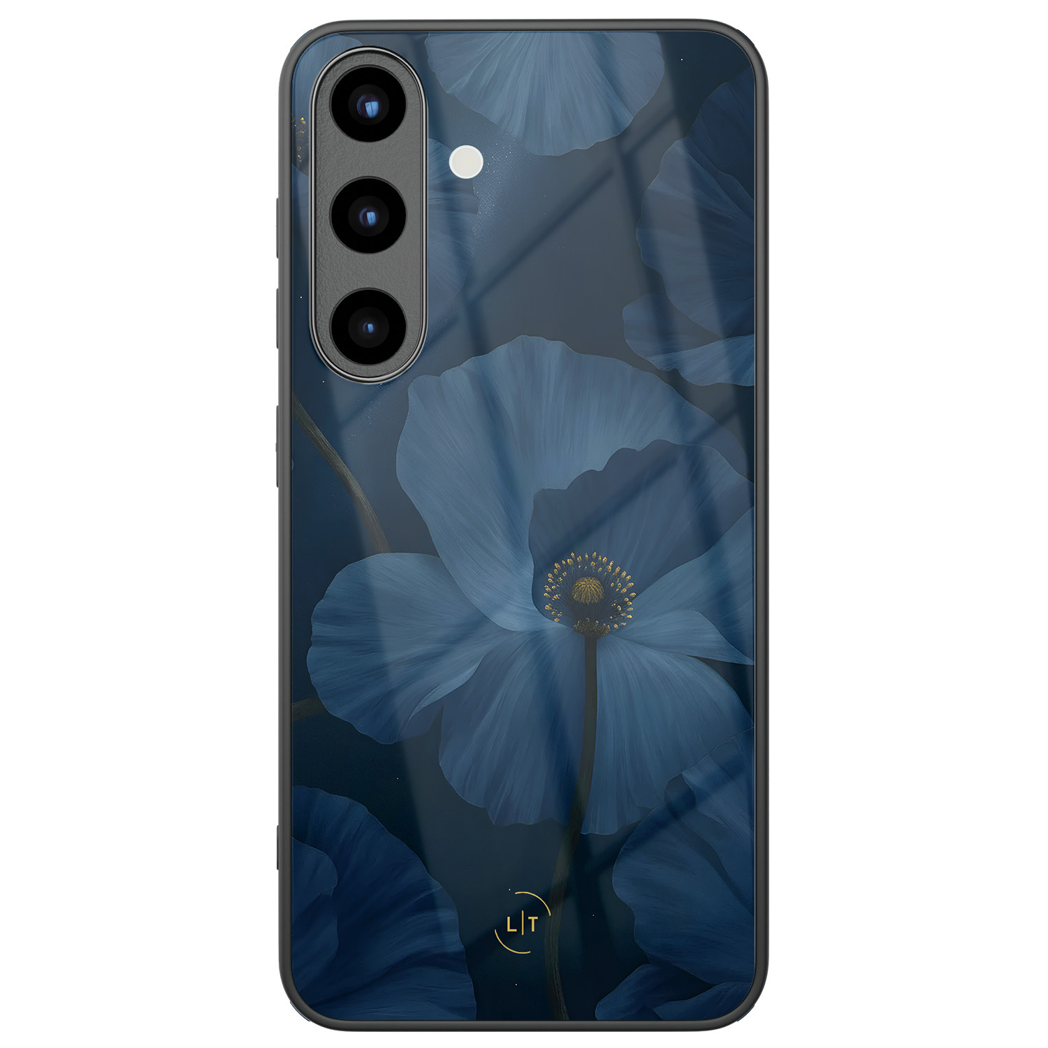 Leuke Telefoonhoesjes Samsung Galaxy S25 hoesje glas - Midnight garden