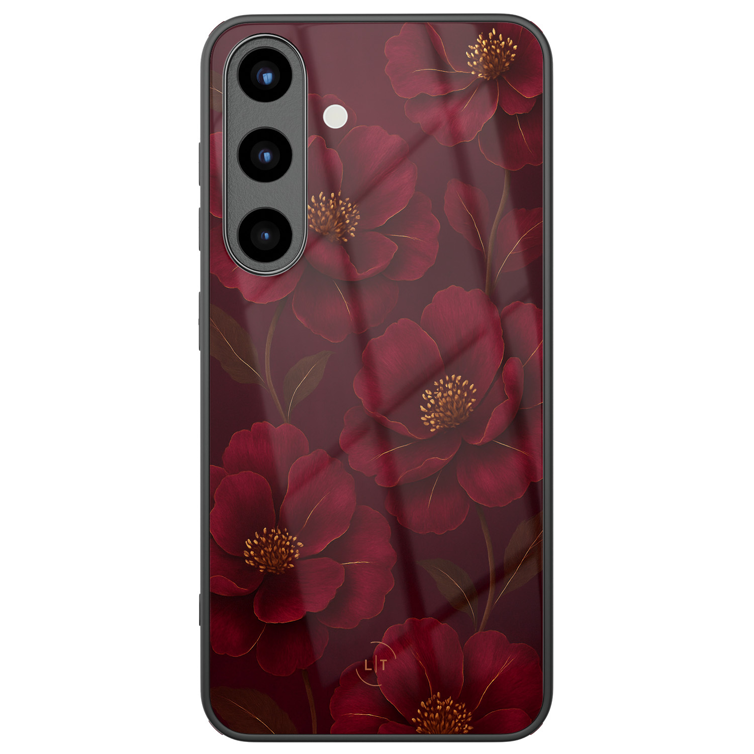 Leuke Telefoonhoesjes Samsung Galaxy S25 hoesje glas - Rozen