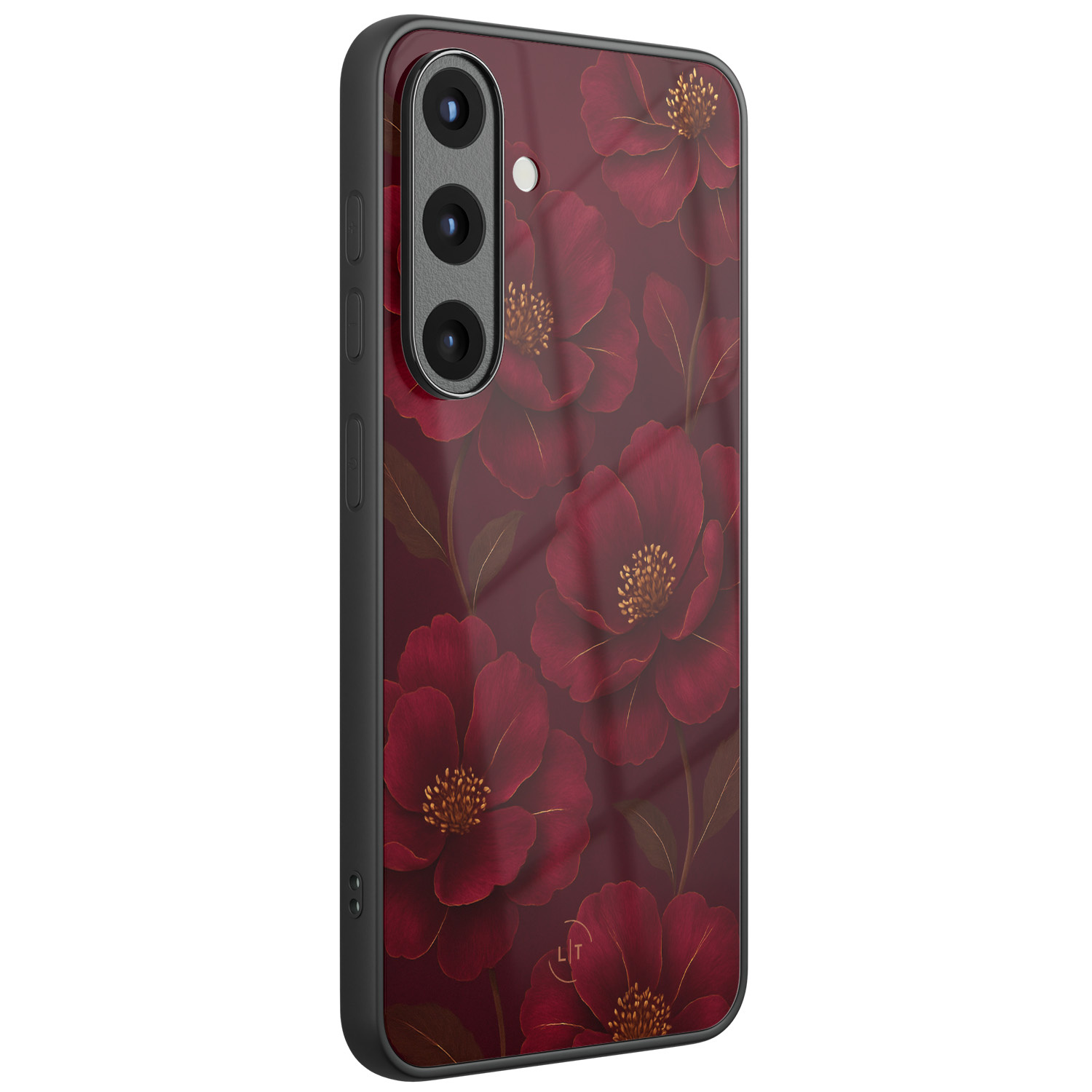 Leuke Telefoonhoesjes Samsung Galaxy S25 hoesje glas - Rozen