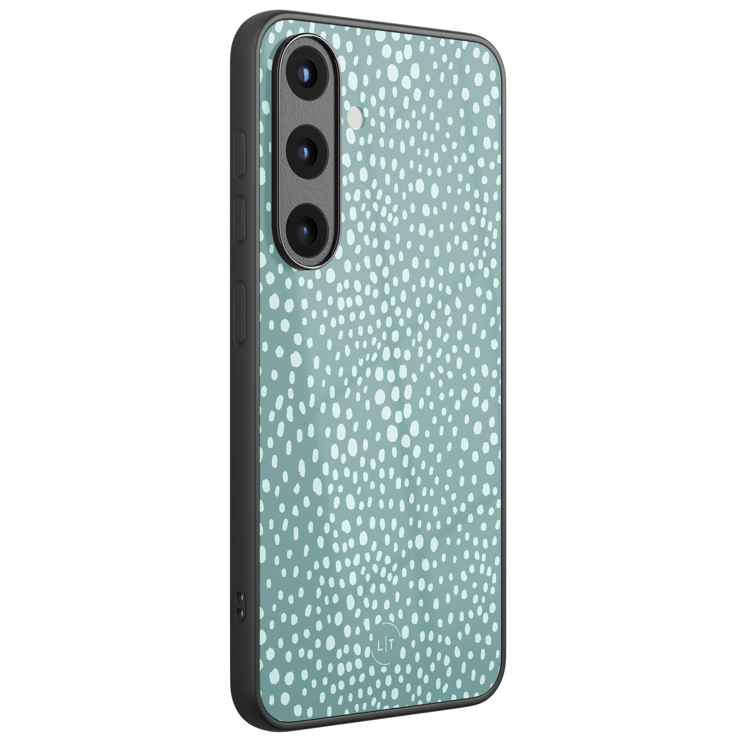 Leuke Telefoonhoesjes Samsung Galaxy S25 hoesje glas - Blue dots