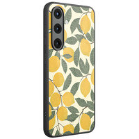 Leuke Telefoonhoesjes Samsung Galaxy S25 hoesje glas - Citroenen