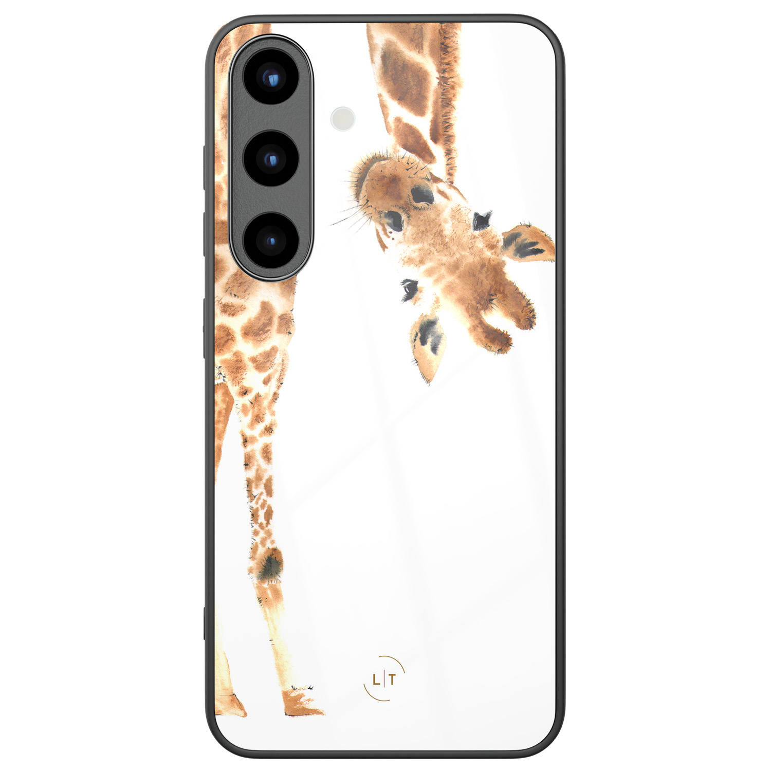 Leuke Telefoonhoesjes Samsung Galaxy S25 hoesje glas - Giraffe