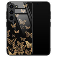 Leuke Telefoonhoesjes Samsung Galaxy S23 hoesje glas - Vlinders