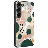Leuke Telefoonhoesjes Samsung Galaxy S23 hoesje glas - Abstract painted