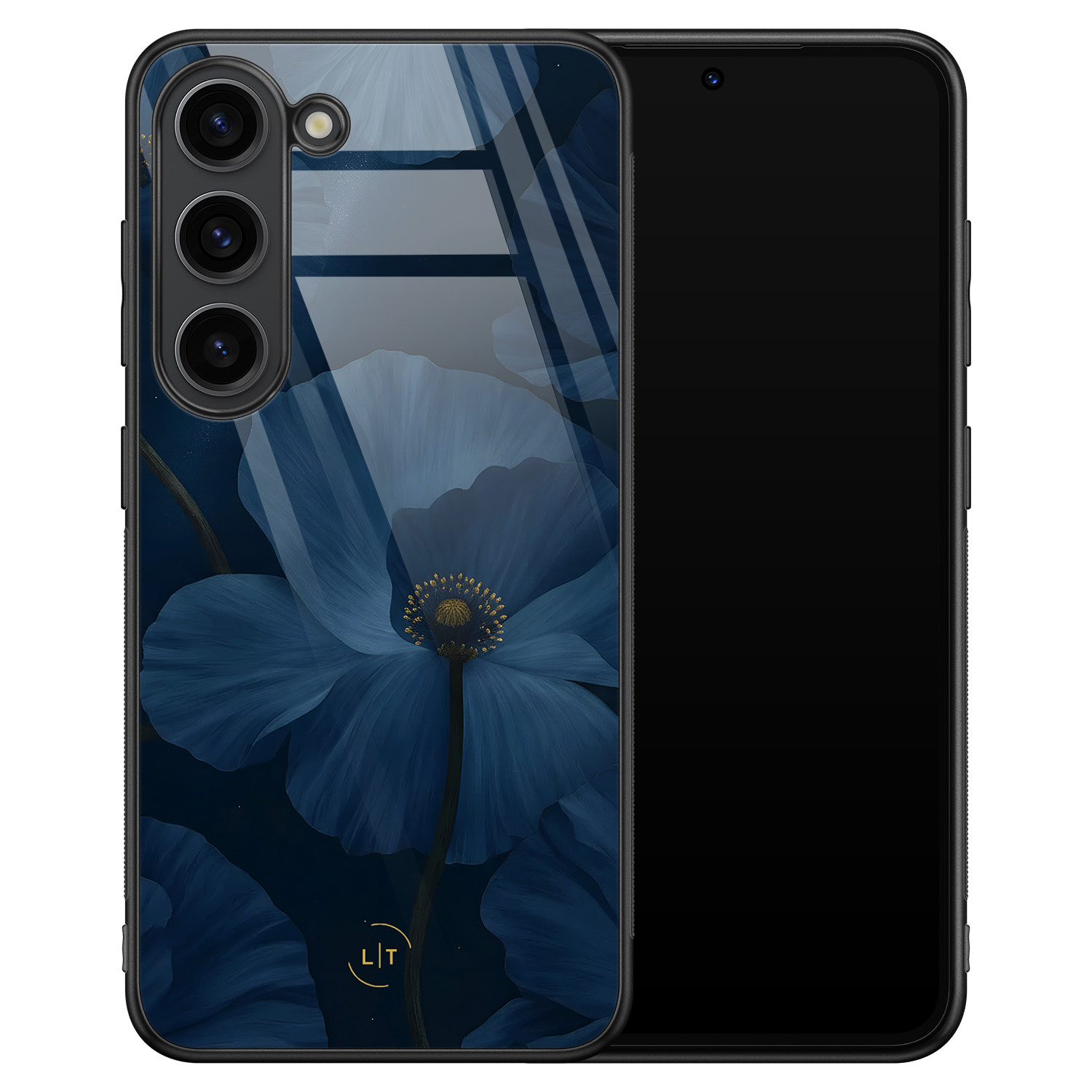 Leuke Telefoonhoesjes Samsung Galaxy S23 hoesje glas - Midnight garden