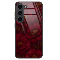 Leuke Telefoonhoesjes Samsung Galaxy S23 hoesje glas - Rozen