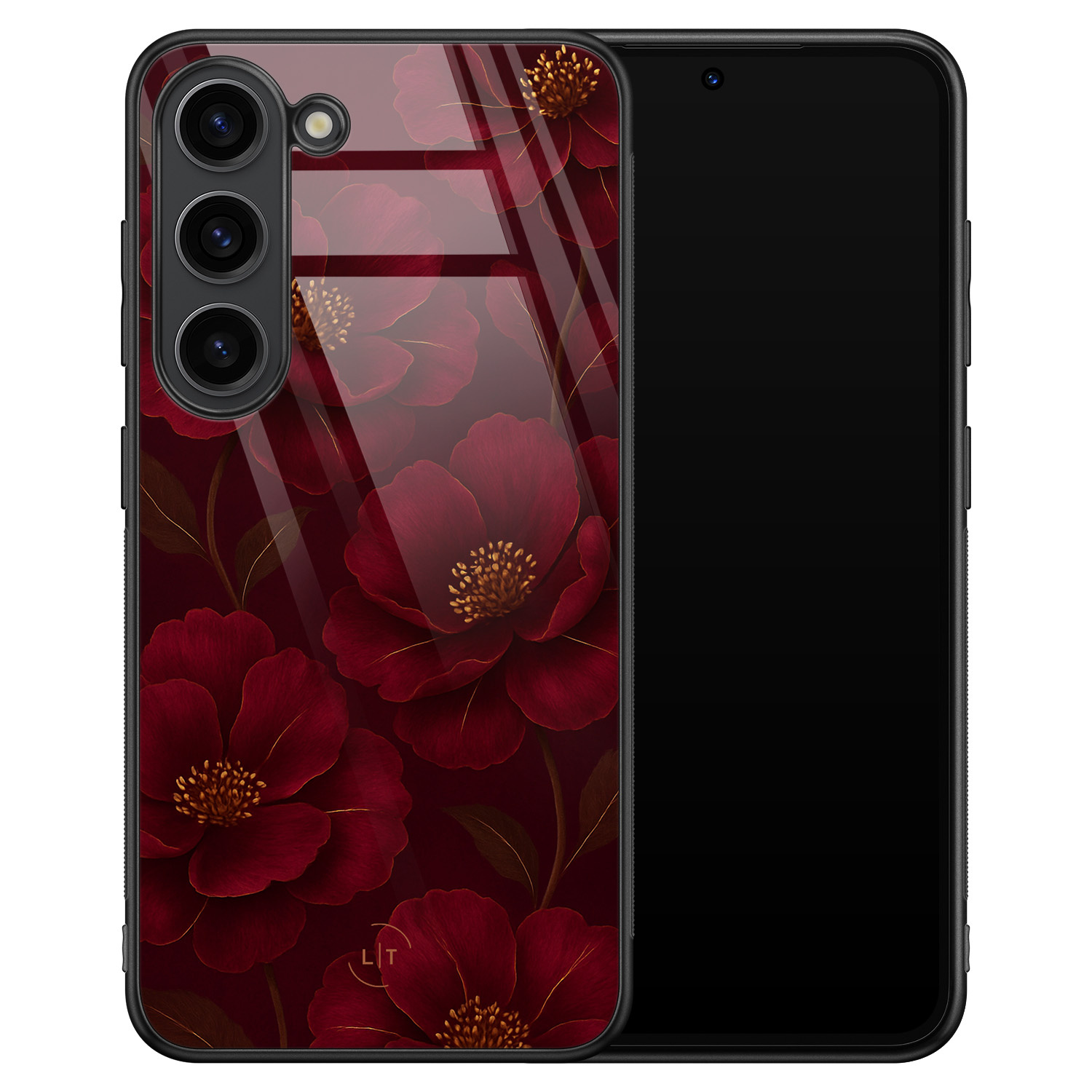Leuke Telefoonhoesjes Samsung Galaxy S23 hoesje glas - Rozen