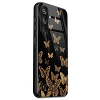 Leuke Telefoonhoesjes Samsung Galaxy S24 hoesje glas - Vlinders