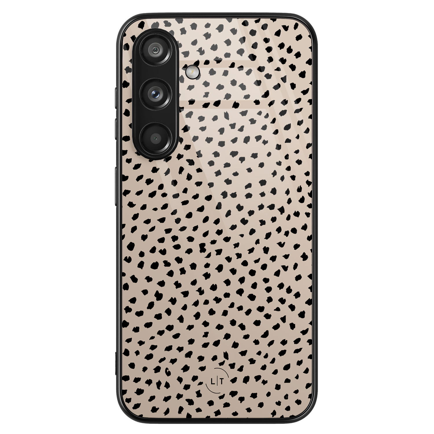 Leuke Telefoonhoesjes Samsung Galaxy S24 hoesje glas - Almond dots