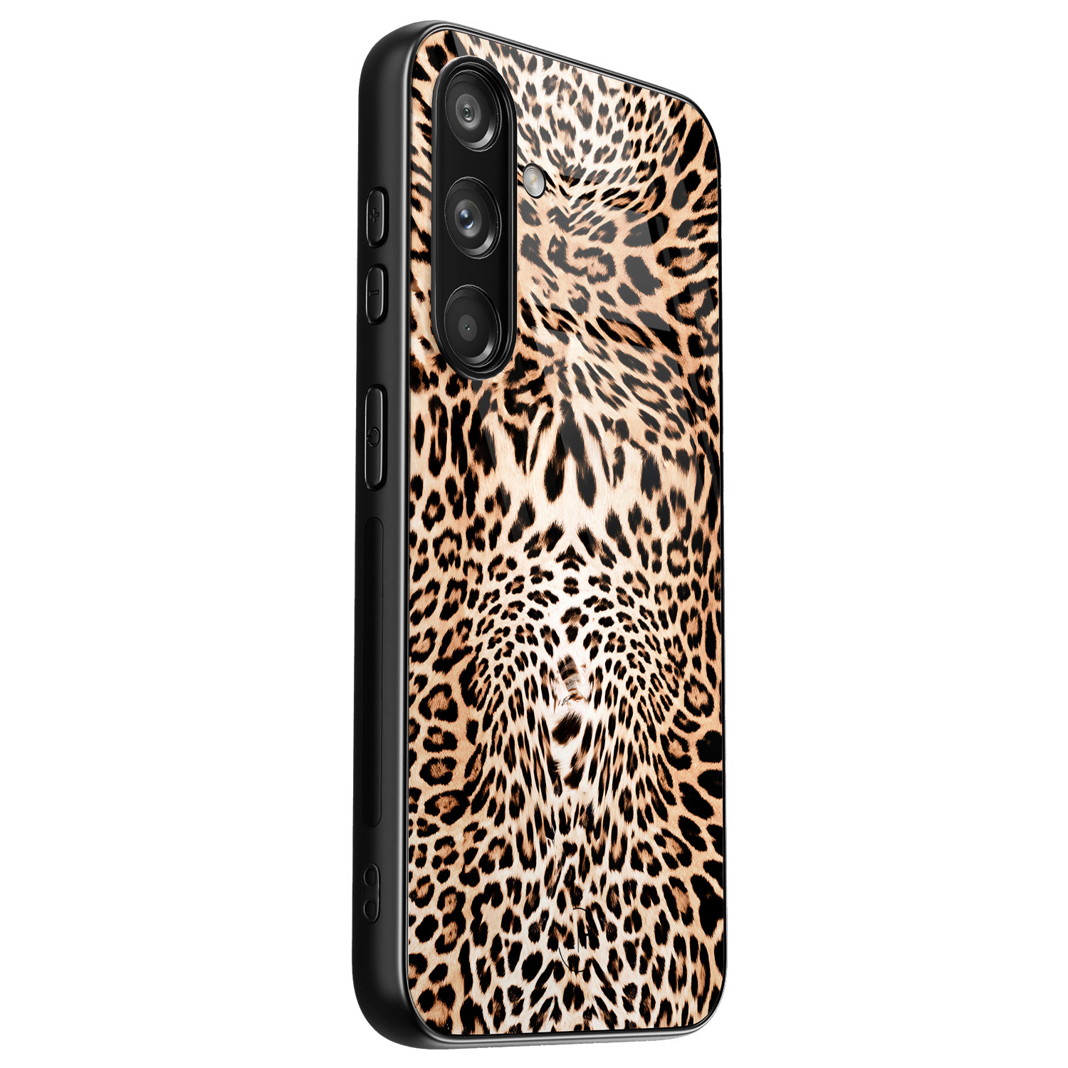 Leuke Telefoonhoesjes Samsung Galaxy S24 hoesje glas - Luipaardprint