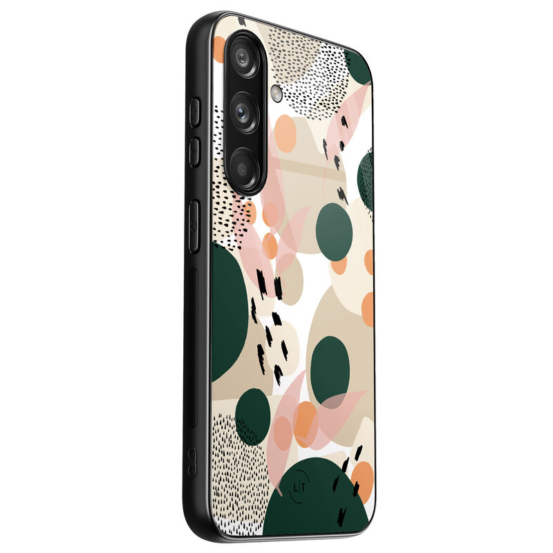 Leuke Telefoonhoesjes Samsung Galaxy S24 hoesje glas - Abstract painted