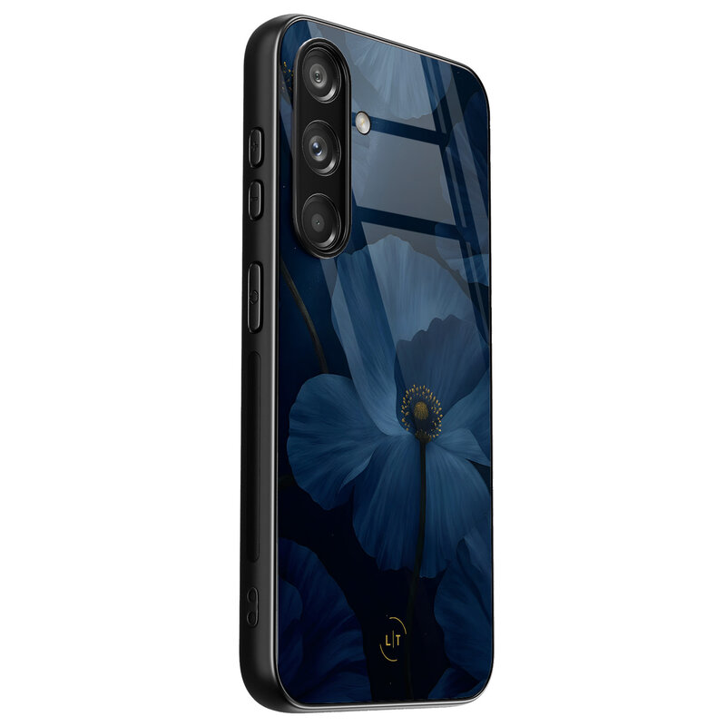 Leuke Telefoonhoesjes Samsung Galaxy S24 hoesje glas - Midnight garden