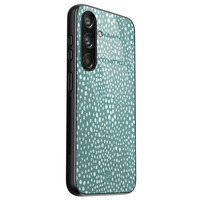 Leuke Telefoonhoesjes Samsung Galaxy S24 hoesje glas - Blue dots