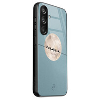 Leuke Telefoonhoesjes Samsung Galaxy S24 hoesje glas - Moon birds