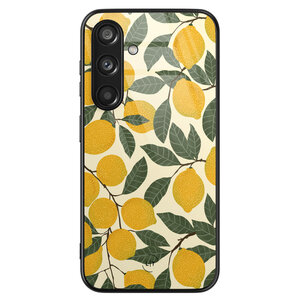 Leuke Telefoonhoesjes Samsung Galaxy S24 hoesje glas - Citroenen
