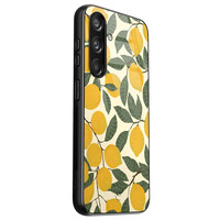 Leuke Telefoonhoesjes Samsung Galaxy S24 hoesje glas - Citroenen