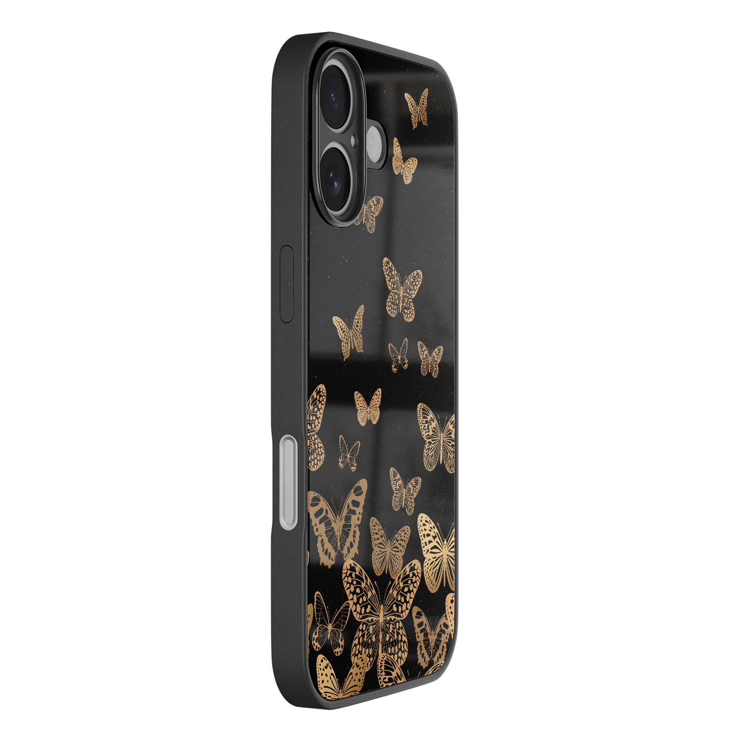 Leuke Telefoonhoesjes iPhone 16 hoesje glas - Vlinders