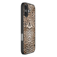 Leuke Telefoonhoesjes iPhone 16 hoesje glas - Luipaardprint