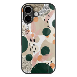 Leuke Telefoonhoesjes iPhone 16 hoesje glas - Abstract painted