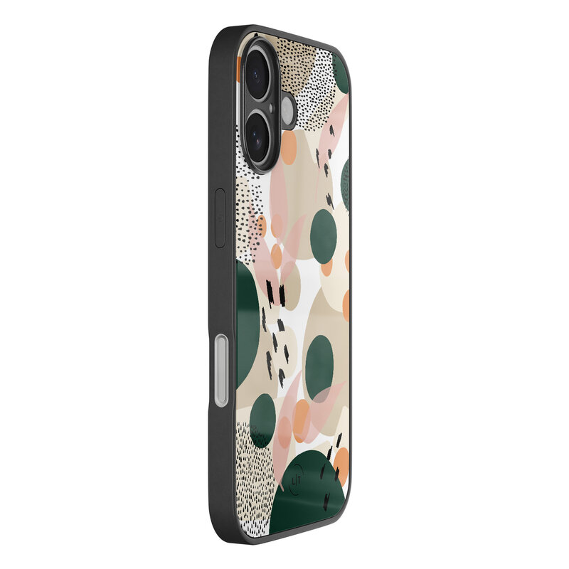 Leuke Telefoonhoesjes iPhone 16 hoesje glas - Abstract painted