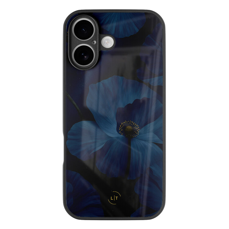 Leuke Telefoonhoesjes iPhone 16 hoesje glas - Midnight garden